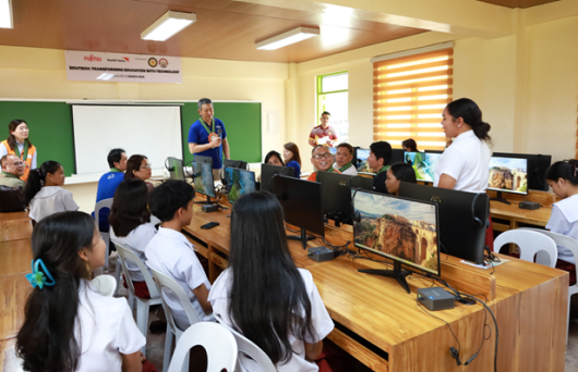 ICT room newly set up inside a school
