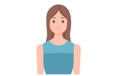 An image of a woman feeling powerless after participating in a beach cleanup experience.