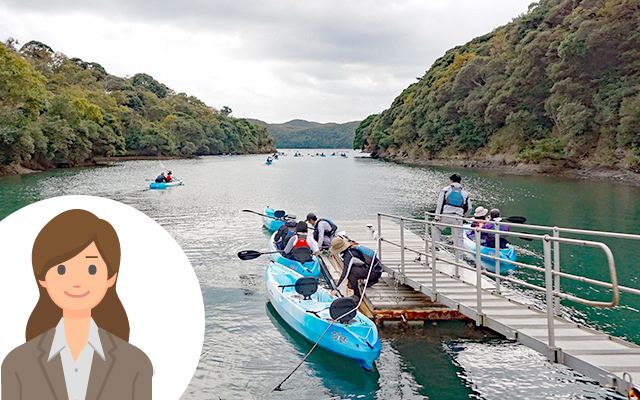 People kayaking and engaging in activities on the water.
