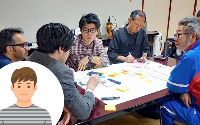 Participants discussing during an ideathon.