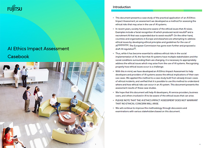 PDF thumbnails of AI Ethics Impact Assessment Casebook